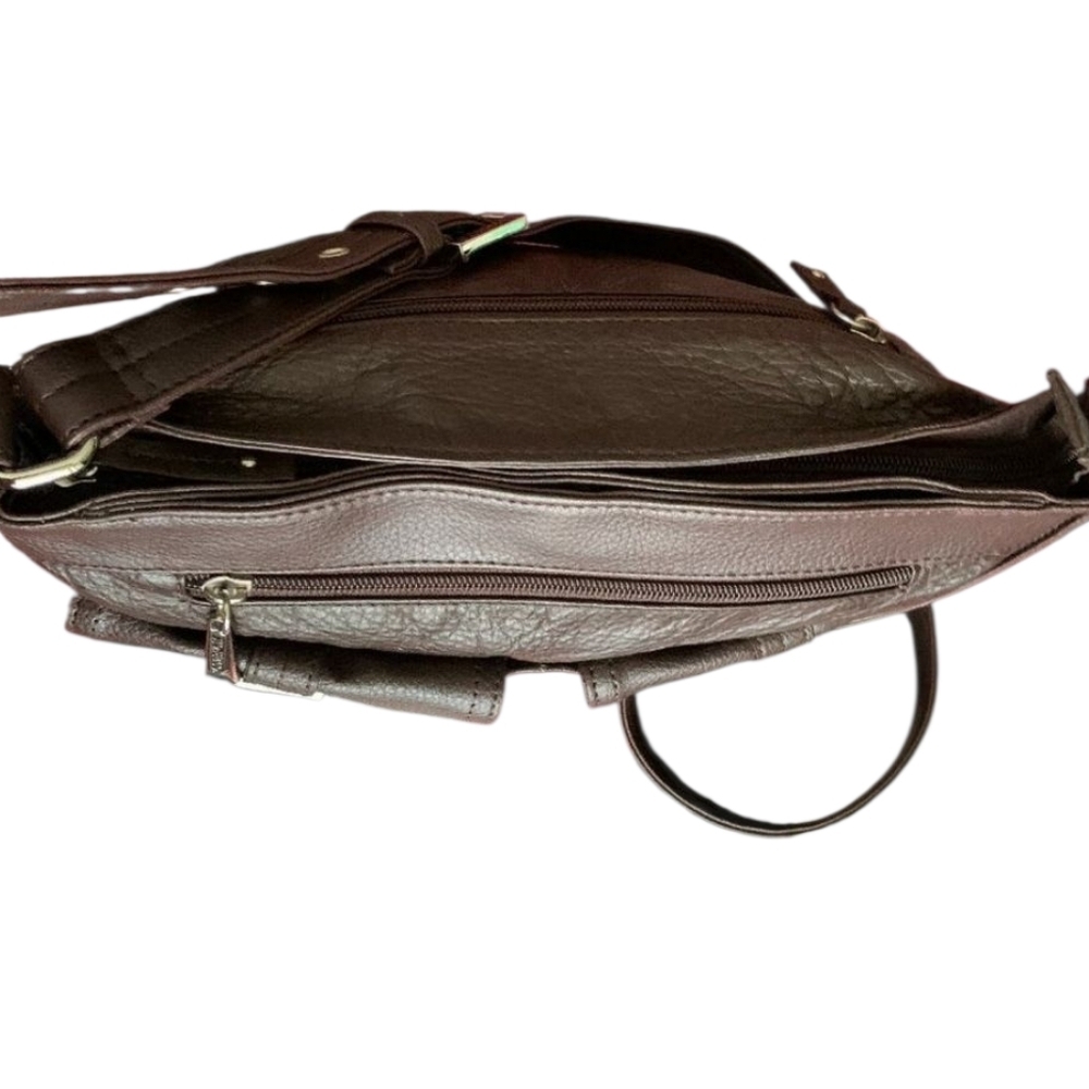 Stone & Co. Leather Shoulder Bag w/Front Pouches - Picture 6 of 10